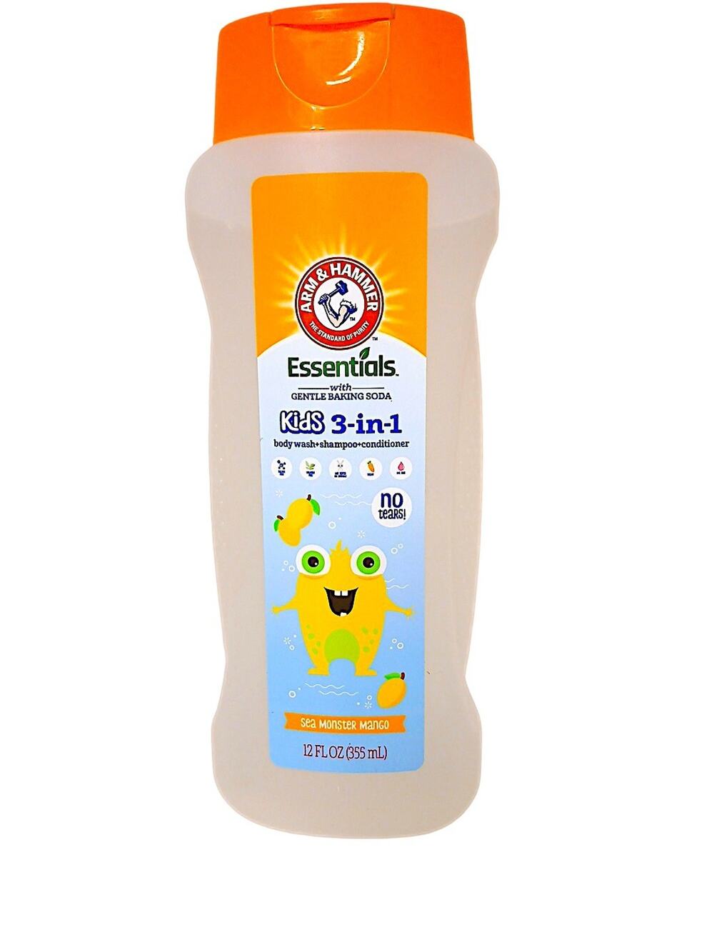 Arm & Hammer Sea Monster Mango Kids Body Wash Shampoo Conditioner LARGE 12 oz